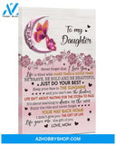 To My Daughter Your Way Back Home Canvas, Gift For Daughter, Canvas Wall Art, Canvas Frame