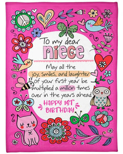 To My Dear Niece - May All The Joy , Smiles And Laughter - 1st Birthday Gift - Gift For Niece
