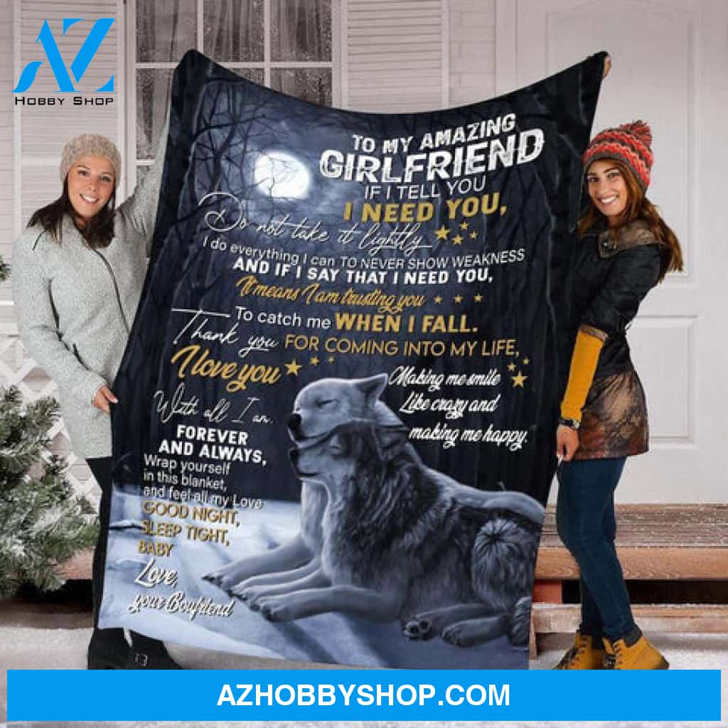 To My Girlfriend Making Me Smile Like Crazy Fleece Blanket Gift For Family,Birthday,Girlfriend,Wife,Couple,Gift 