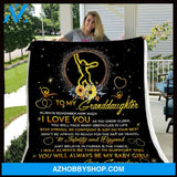 Personalized To My Granddaughter Baseball Fleece Blanket From Grandma Always Remember How much I Love You Great Customized Blanket For Birthday Christmas Thanksgiving