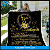 Personalized To My Granddaughter Baseball Fleece Blanket From Grandma Always Remember How much I Love You Great Customized Blanket For Birthday Christmas Thanksgiving