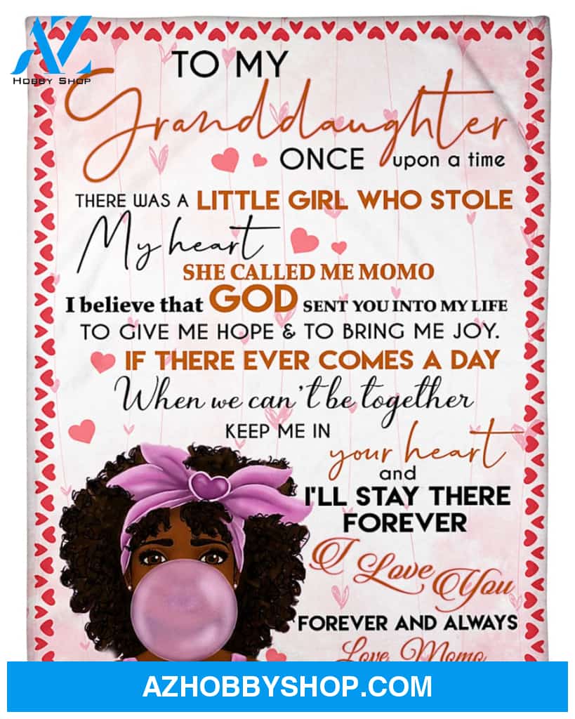 Personalized To My Granddaughter Black Girl Fleece Blanket From Grandma I Love You Forever And Always Great Customized Blanket For Birthday Christmas Thanksgiving