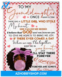 Personalized To My Granddaughter Black Girl Fleece Blanket From Grandma I Love You Forever And Always Great Customized Blanket For Birthday Christmas Thanksgiving