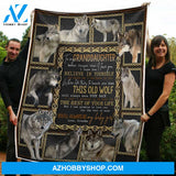 To My Granddaughter Blanket Wolf Believe In Yourself Gift From Grandma Fleece Blanket Unique Gifts