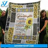 To My Granddaughter Blanket You Wherever You Go Gift From Grandma Fleece Blanket Granddaughter Gifts
