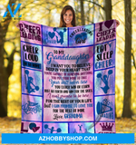 Personalized To My Granddaughter Cheerleading Fleece Blanket From Grandma I Want You To Believe Deep In Your Heart Great Customized Blanket For Birthday Christmas Thanksgiving