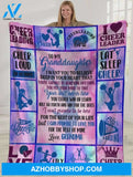 Personalized To My Granddaughter Cheerleading Fleece Blanket From Grandma I Want You To Believe Deep In Your Heart Great Customized Blanket For Birthday Christmas Thanksgiving