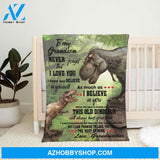 Personalized To My Granddaughter Dinosaur Fleece Blanket From Grandfather Never Forget That I Love You Great Customized Blanket For Birthday Christmas Thanksgiving