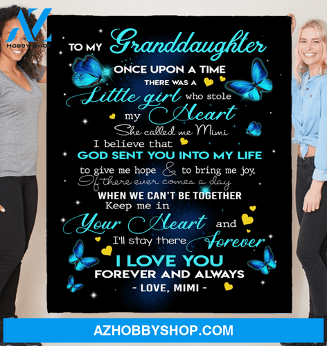 Personalized To My Granddaughter Fleece Blanket From Grandma God Sent You Into My Life Great Customized Gift For Birthday Christmas Thanksgiving