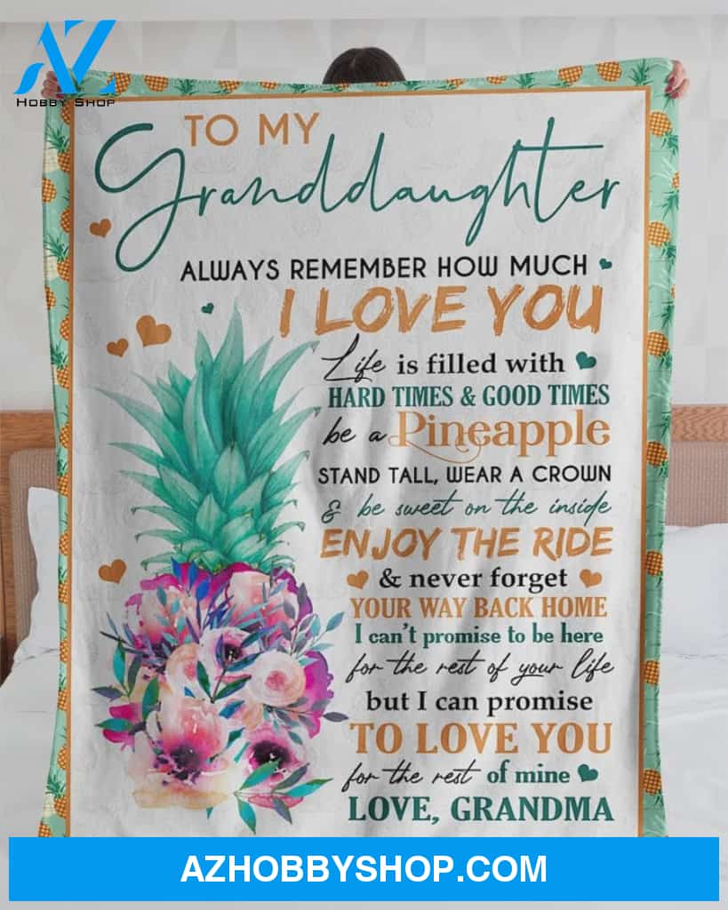 Personalized To My Granddaughter Fleece Blanket From Grandma I Can Promise To Love You For The Rest Of Mine Great Customized Blanket Gifts For Birthday Christmas Thanksgiving