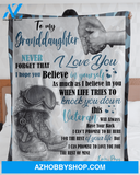 Personalized To My Granddaughter Fleece Blanket From Grandma Never Forget That I Love You Great Customized Blanket For Birthday Christmas Thanksgiving