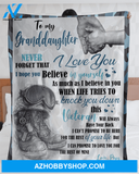 Personalized To My Granddaughter Fleece Blanket From Grandma Never Forget That I Love You Great Customized Blanket For Birthday Christmas Thanksgiving