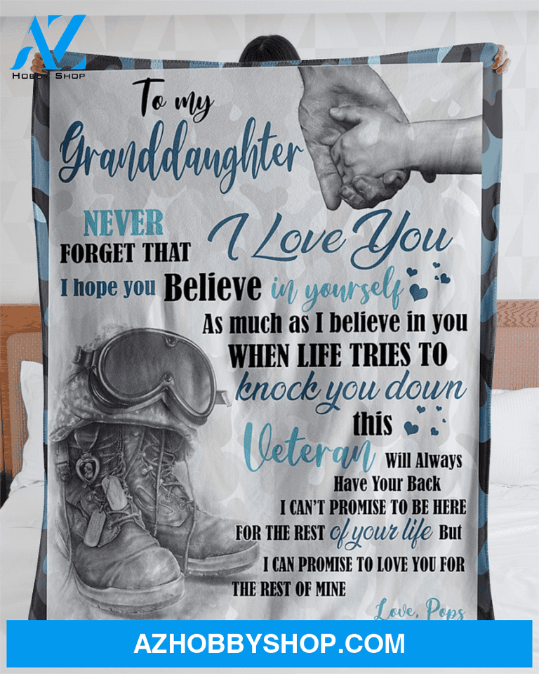 Personalized To My Granddaughter Fleece Blanket From Grandma Never Forget That I Love You Great Customized Blanket For Birthday Christmas Thanksgiving