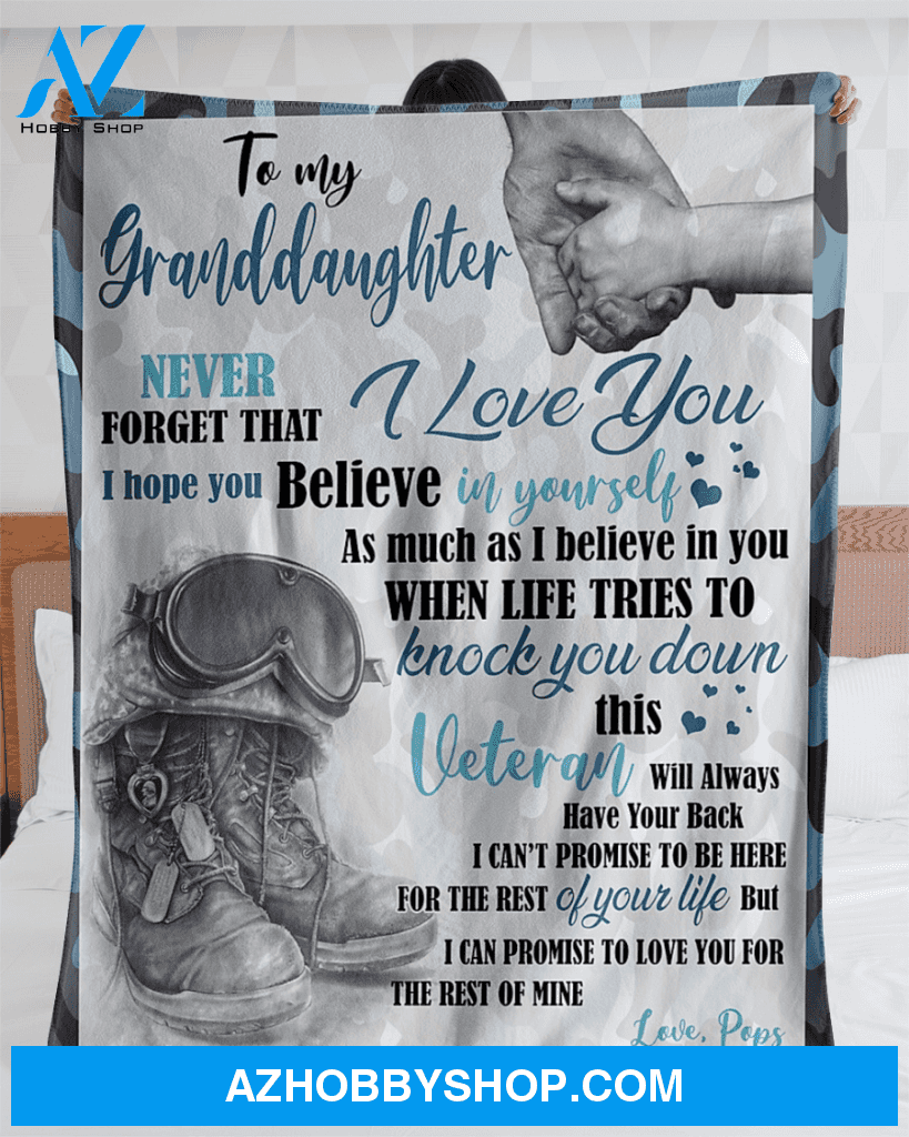 Personalized To My Granddaughter Fleece Blanket From Grandma Never Forget That I Love You Great Customized Blanket For Birthday Christmas Thanksgiving