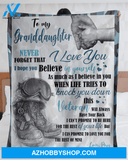 Personalized To My Granddaughter Fleece Blanket From Grandma Never Forget That I Love You Great Customized Blanket For Birthday Christmas Thanksgiving