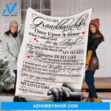 Personalized To My Granddaughter Fleece Blanket From Grandma Once Upon A Time Great Customized Blanket For Birthday Christmas Thanksgiving