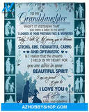 Personalized To My Granddaughter Fleece Blanket From Grandma You Are Alive In Your Spirit Great Customized Blanket For Birthday Christmas Thanksgiving