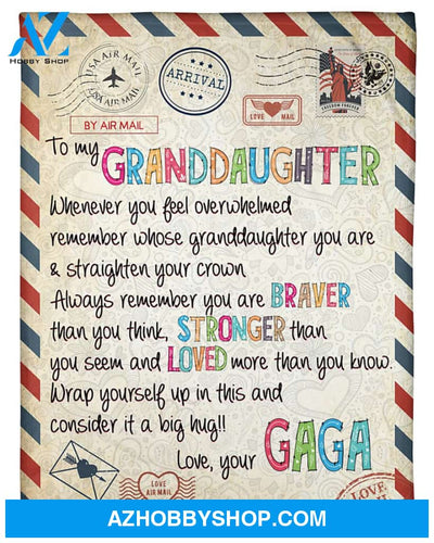 Personalized To My Granddaughter Love Letter Fleece Blanket Wrap Yourself Up In This And Consider It A Big Hug Great Customized Gift For Birthday Christmas Thanksgiving