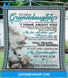 Personalized To My Granddaughter Love Wolf Fleece Blanket From Grandpa My Love For You Is Forever Great Customized Blanket For Birthday Christmas Thanksgiving