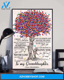 To My Granddaughter Love You For The Rest Of Mine - Matte Canvas, gift for you, gift for him, gift for her, gift for granddaughter