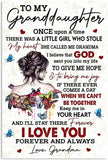 To My Granddaughter - Once Upon A Time There Was A Little Girl Who Stole My Heart - Poster/Canvas - Gift For Granddaughter