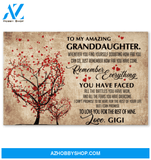 To My Granddaughter Poster Gift For Granddaughter