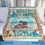Personalized To My Granddaughter Sea Turtle Fleece Blanket From Grandma I Hope You Dance Great Customized Blanket For Birthday Christmas Thanksgiving