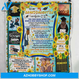 Personalized To My Granddaughter Senior Fleece Blanket From Grandma So Proud Of You Great Customized Blanket Gifts For Graduation Birthday Christmas Thanksgiving