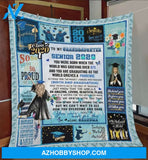 Personalized To My Granddaughter Senior Fleece Blanket From Grandma So Proud Of You Great Customized Blanket Gifts For Graduation Birthday Christmas Thanksgiving