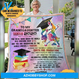 Personalized To My Granddaughter Senior Fleece Blanket From Grandma You Were Made For This Great Customized Blanket Gifts For Graduation Birthday Christmas Thanksgiving