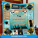 To My Granddaughter Senior 2020 Grandma Quilt Blanket - FitWearPro