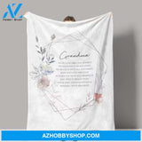 To My Grandma You'll Feel Our Love Within This Fleece Blanket Gift For From Granddaughter Gift For Grandson 