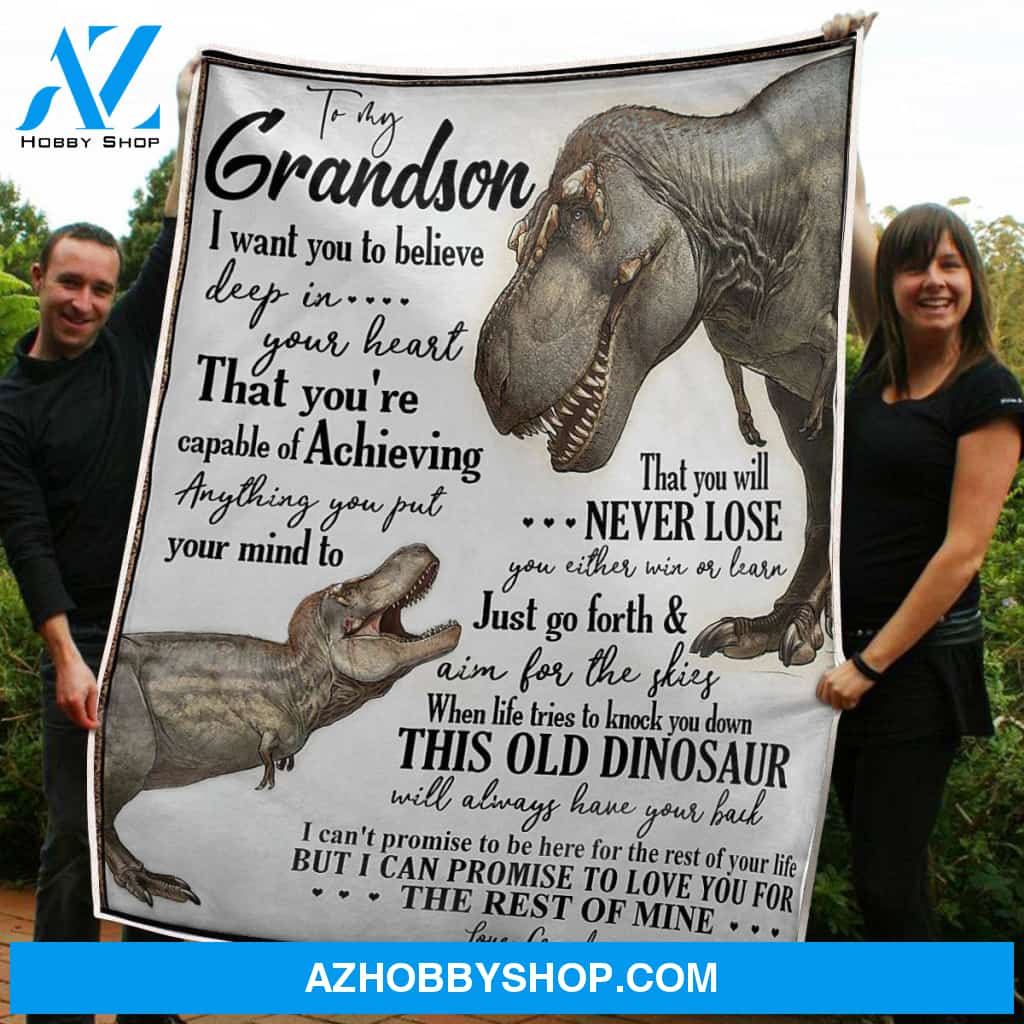 To My Grandson Blanket Go Forth And Aim For The Skies Gift From Grandma Fleece Blanket Unique Gifts