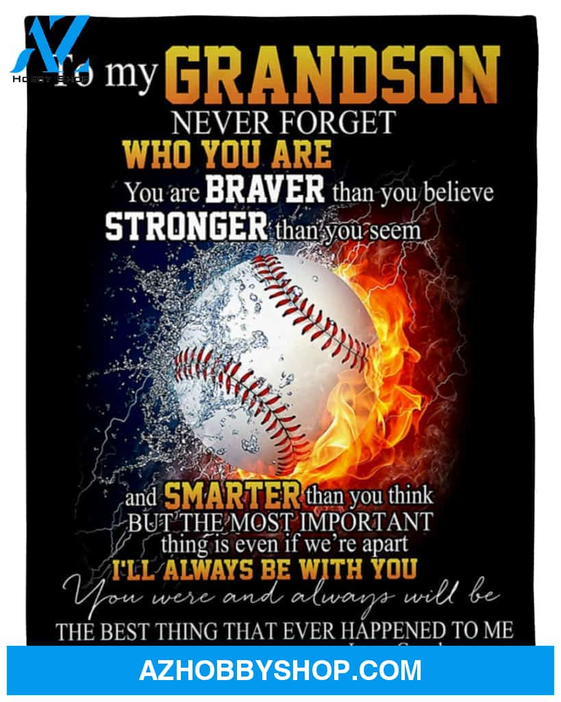 Personalized To My Grandson Fleece Blanket From Grandma The Best Thing That Ever Happened To Me Great Customized Blanket For Birthday Christmas Thanksgiving