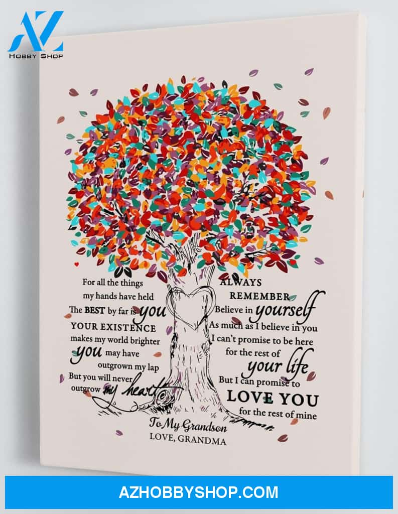 To My Grandson - From Grandma - Canvas Gift GMS001