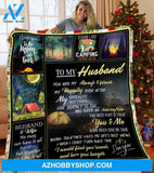 To My Husband Camping Quilt Blanket - Best Gift For Husbands