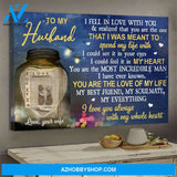 To my husband - Firefly - You're my everything - Couple Landscape Canvas Prints, Wall Art