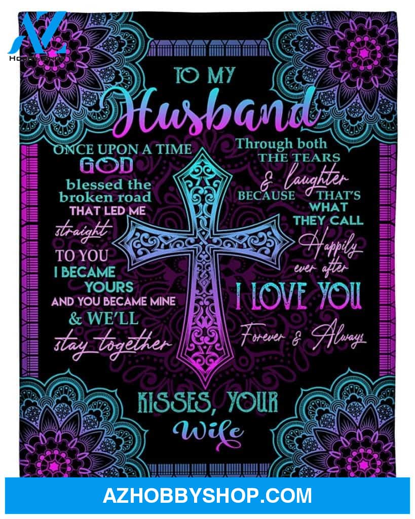 Personalized To My Husband Fleece Blanket From Wife I Became Yours and You Became Me Great Customized Blanket For Birthday Christmas Thanksgiving Anniversary