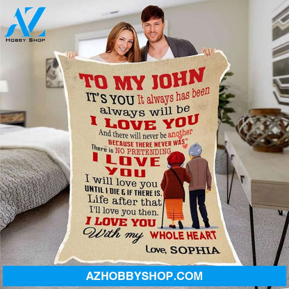 Personalized To My Husband Fleece Blanket From Wife I Will Love You Until I Die Great Customized Blanket Gift For Birthday Christmas Thanksgiving
