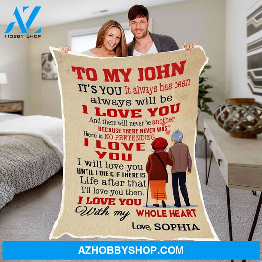 Personalized To My Husband Fleece Blanket From Wife I Will Love You Until I Die Great Customized Blanket Gift For Birthday Christmas Thanksgiving