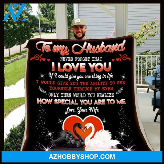 Personalized To My Husband Fleece Blanket From Wife If I Could Give You One Thing In Life Great Customized Blanket For Birthday Christmas Thanksgiving Anniversary