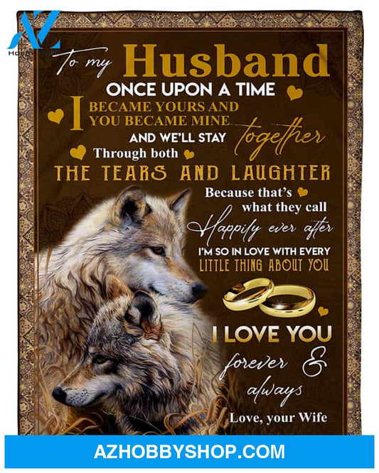 Personalized To My Husband Fleece Blanket From Wife I'M So In Love With Little Thing About You Great Customized Blanket For Birthday Christmas Thanksgiving Anniversary