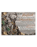 To My Husband - I Didn't Marry You So I Could Live With You - Deer Couple - Poster/Canvas - Gift For Husband