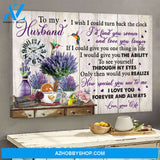 To my husband - Lavender and Hummingbird - You are special to me - Couple Landscape Canvas Prints, Wall Art