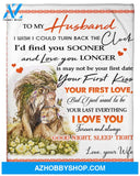 Personalized To My Husband Lion Couple Fleece Blanket From Wife I May Not Be Your First Kiss Great Customized Blanket For Birthday Christmas Thanksgiving Anniversary