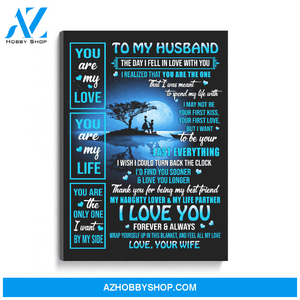 To My Husband Poster Canvas