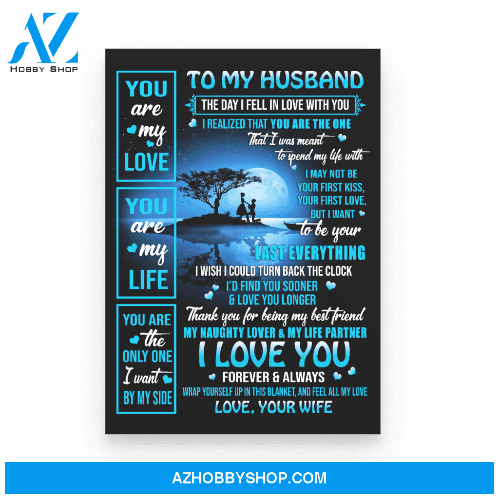 To My Husband Poster Canvas