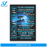 To My Husband Poster Canvas