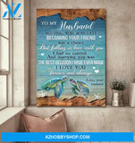 To my husband - Turtle couple - Marrying you was the best decision I've ever made - Couple Portrait Canvas Prints, Wall Art