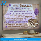To my husband - Wedding rings - You are the one that I was meant to spend my life with - Couple Landscape Canvas Prints, Wall Art